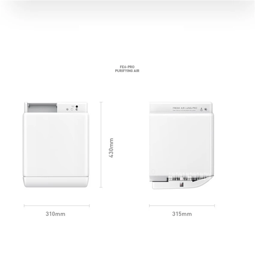 FE6-Pro Intelligent Pipeless Air Ventilator Cleaner Wall Hanging Fresh Air Exchanger Household Dehaze Heat Exchange Purifier
FE6-Pro Intelligent Pipeless Air Ventilator Cleaner Wall Hanging Fresh Air Exchanger Household Dehaze Heat Exchange Purifier