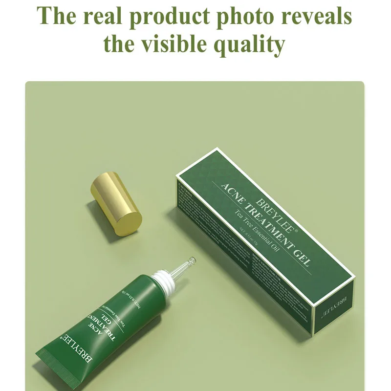 BREYLEE Tea Tree Acne Treatment Gel Salicylic Acid Pimples Repairing Anti-Acne Formula Oil-Control Soothing Face Essential Oil
BREYLEE Tea Tree Acne Treatment Gel Salicylic Acid Pimples Repairing Anti-Acne Formula Oil-Control Soothing Face Essential Oil