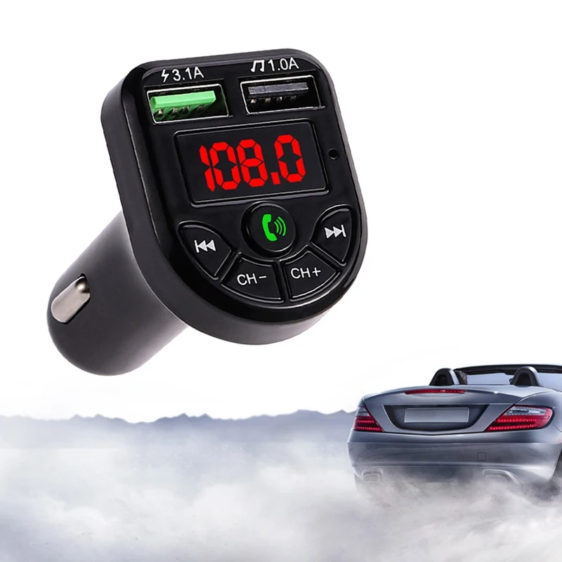 Car Auto Bluetooth-compatible Transmitter Modulator 5.0 FM Handsfree MP3 Player Dual USB Phone Charger WirelessMusic Player
Car Auto Bluetooth-compatible Transmitter Modulator 5.0 FM Handsfree MP3 Player Dual USB Phone Charger WirelessMusic Player