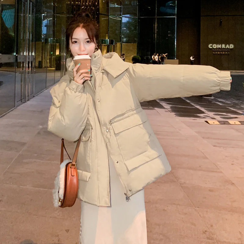Women's Hooded Winter Jackets Solid Long Sleeve Ladies Casual Warm Coat Fashion Style Thick Warm Down Jacket For Female Nice
Women's Hooded Winter Jackets Solid Long Sleeve Ladies Casual Warm Coat Fashion Style Thick Warm Down Jacket For Female Nice