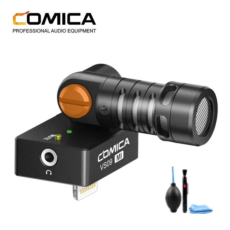 Конденсаторный видеомикрофон COMICA CVM-VS09 MI, записывающее устройство с интерфейсом Lightning для iPhone 6, 7, 8, X, iphone 12, iPad pro
Конденсаторный видеомикрофон COMICA CVM-VS09 MI, записывающее устройство с интерфейсом Lightning для iPhone 6, 7, 8, X, iphone 12, iPad pro