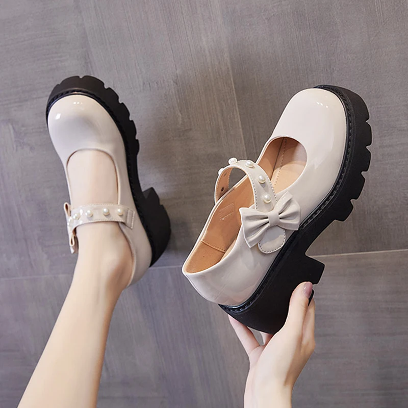 Women Walking Leather Shoes Loafers Mary Janes Platform Autumn New Comfortable Breathable Shoe Female High Heels Shoes For Women
Women Walking Leather Shoes Loafers Mary Janes Platform Autumn New Comfortable Breathable Shoe Female High Heels Shoes For Women