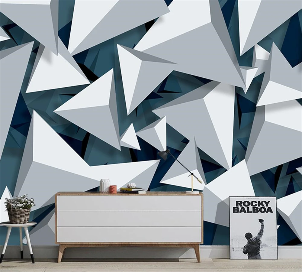 beibehang Custom silk cloth mural modern minimalist abstract three-dimensional 3D geometric living room sofa TV background wall
beibehang Custom silk cloth mural modern minimalist abstract three-dimensional 3D geometric living room sofa TV background wall