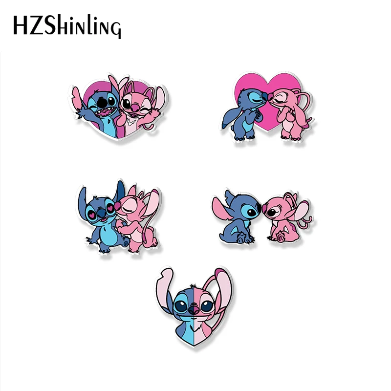 2021 New Arrival Kawaii Stitch and Angel Couple Handcraft Lovely Stitch Loves Angel Acrylic Epoxy Brooch Badge Pin
2021 New Arrival Kawaii Stitch and Angel Couple Handcraft Lovely Stitch Loves Angel Acrylic Epoxy Brooch Badge Pin