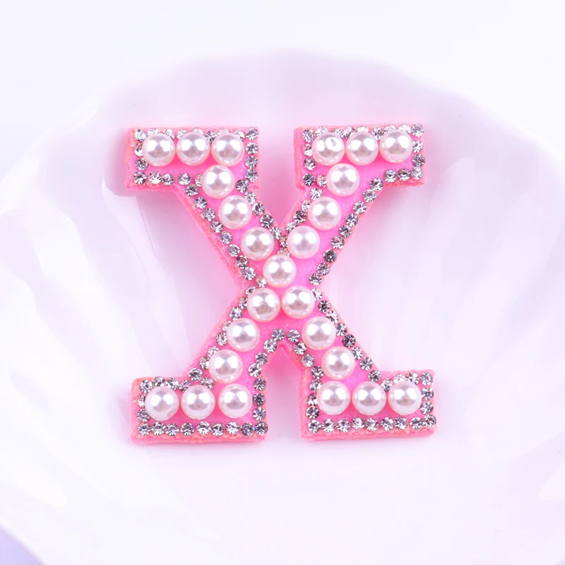 1Pcs Pink Bottom Pearl Letter Patches English Alphabet Rhinestone Patch Applique For Clothes Sew On Patches Stripe Badge DIYName
1Pcs Pink Bottom Pearl Letter Patches English Alphabet Rhinestone Patch Applique For Clothes Sew On Patches Stripe Badge DIYName