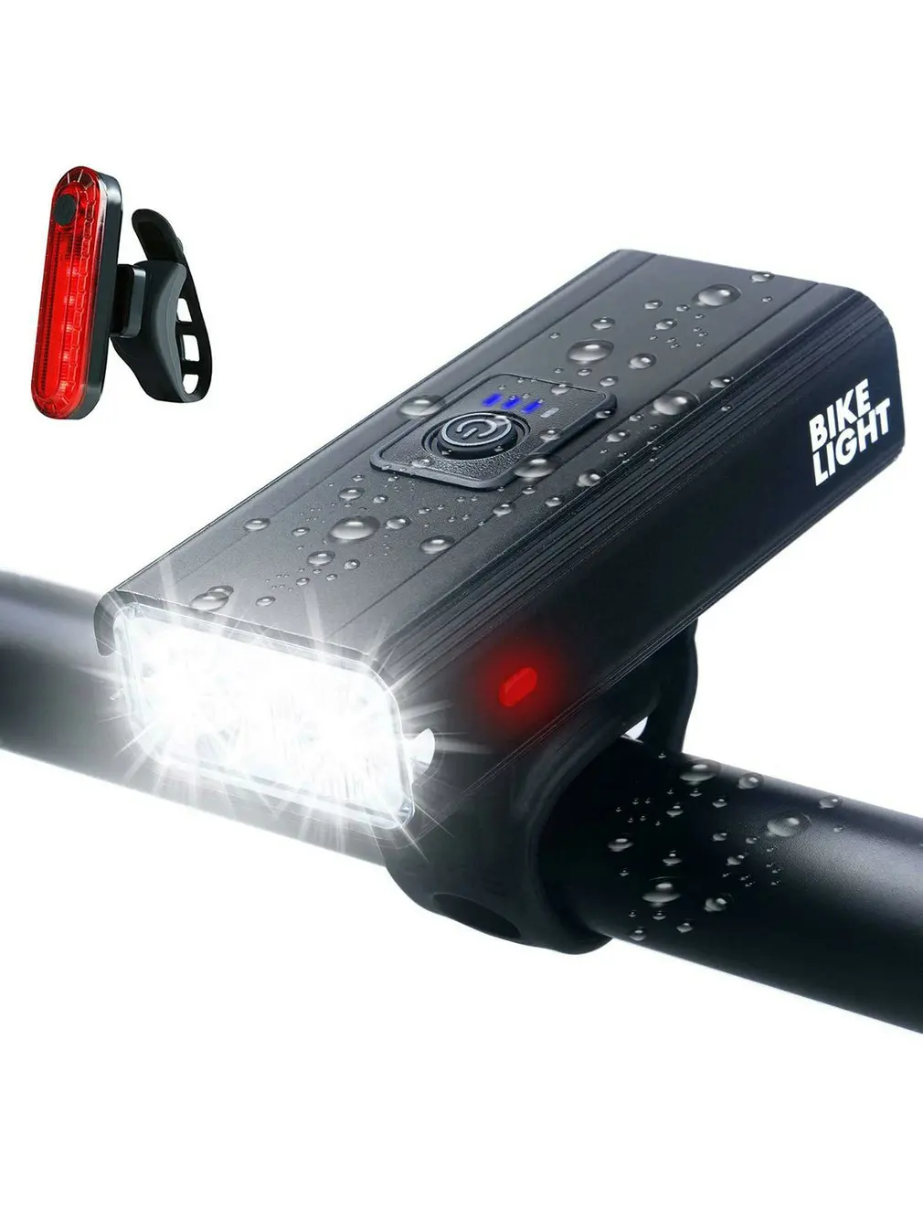 Bike Lights Ultra Bright USB Rechargeable Bike Light Set Waterproof Cycling Front Headlight And Back Taillight 6 Light Modes
Bike Lights Ultra Bright USB Rechargeable Bike Light Set Waterproof Cycling Front Headlight And Back Taillight 6 Light Modes