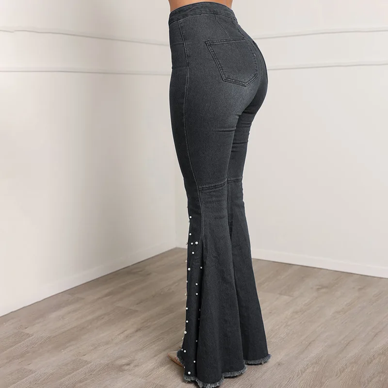 Denim Jeans Women Spring Stretch Skinny Ripped Hole Bodycon Slim Blue Gray Jeggings Club Flare Pants Sexy Trousers Streetwear
Denim Jeans Women Spring Stretch Skinny Ripped Hole Bodycon Slim Blue Gray Jeggings Club Flare Pants Sexy Trousers Streetwear