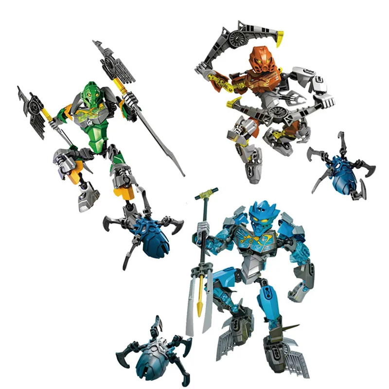 BIONICLE Jungle Lewa Stone Pohatu Water Gali Action Figure Building Block Toys For Kid Boy Gift Compatible Major Brand 3pcs/Set
BIONICLE Jungle Lewa Stone Pohatu Water Gali Action Figure Building Block Toys For Kid Boy Gift Compatible Major Brand 3pcs/Set