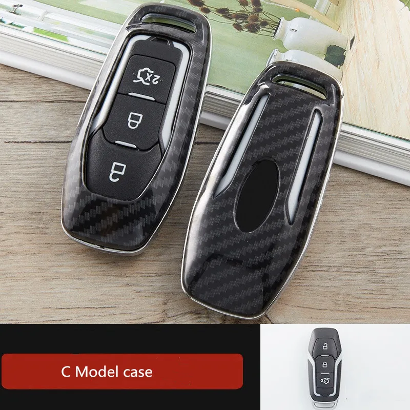 Carbon Fiber ABS Remote Control Car Keychain Key Cover Case For Ford Focus MK3 MK4 Kuga escape ecosport New Fiesta
Carbon Fiber ABS Remote Control Car Keychain Key Cover Case For Ford Focus MK3 MK4 Kuga escape ecosport New Fiesta