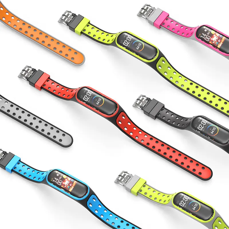 Bakeey Dual Color Silicone Watch Band Watch Strap Replacement for Xiaomi Miband 5 Non-original 
Bakeey Dual Color Silicone Watch Band Watch Strap Replacement for Xiaomi Miband 5 Non-original