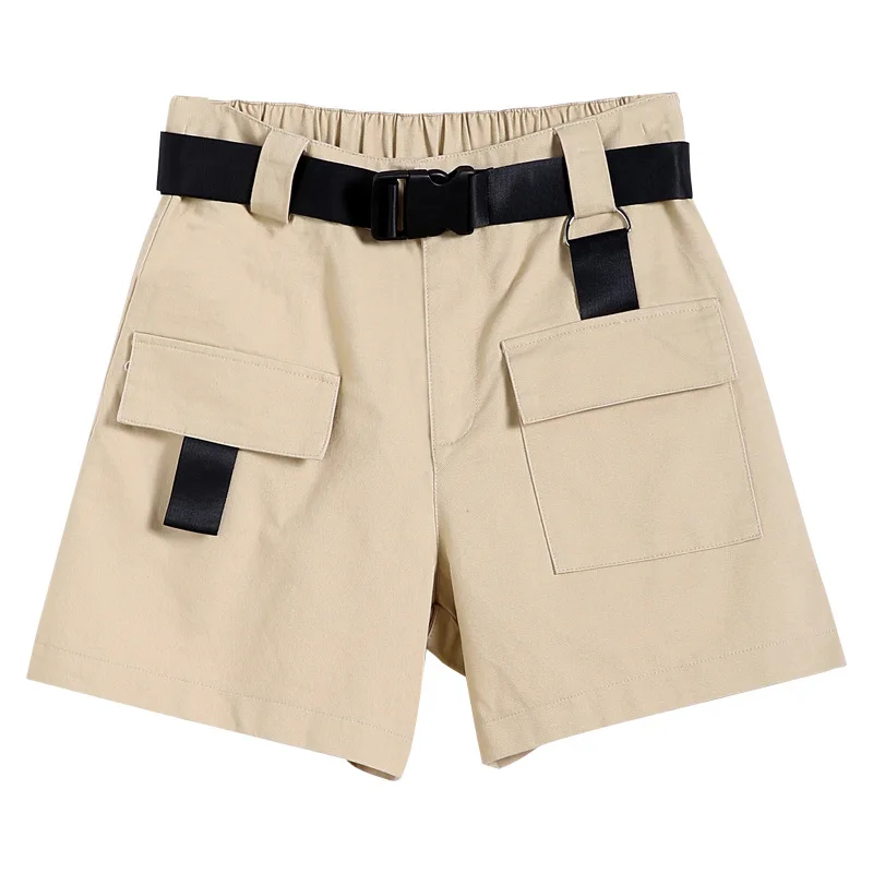 Hot Overalls Shorts High Waist Pocket Unique Design Stylish Shorts With Belt military Straight Loose Boyfriend Women's Bottoms
Hot Overalls Shorts High Waist Pocket Unique Design Stylish Shorts With Belt military Straight Loose Boyfriend Women's Bottoms