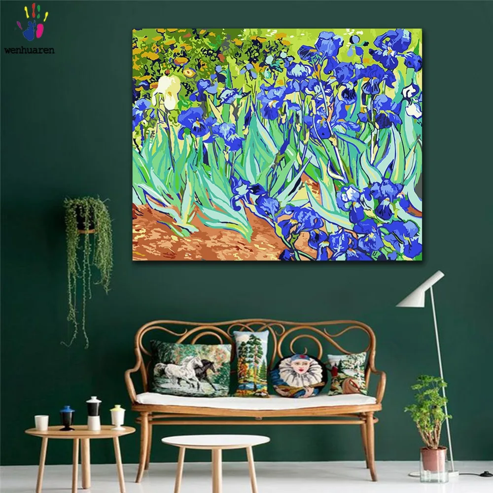DIY colorings pictures by numbers with colors Van Gogh irises picture drawing painting by numbers framed Home
DIY colorings pictures by numbers with colors Van Gogh irises picture drawing painting by numbers framed Home