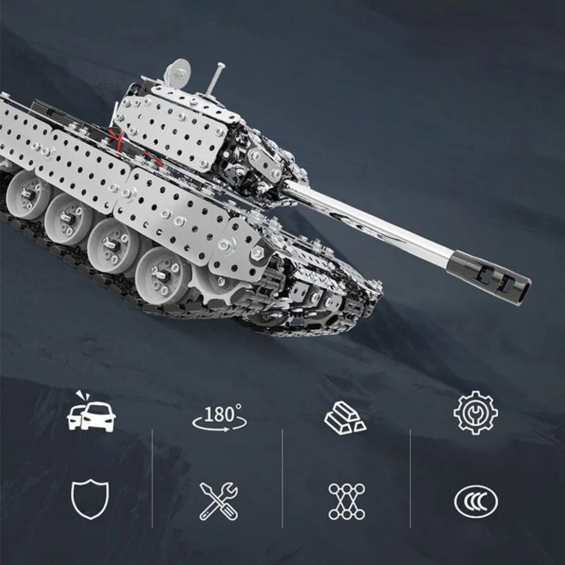 843Pcs 3D Mechanical Military Tank Puzzle Model Kit Metal Assembly Jigsaw Toy
843Pcs 3D Mechanical Military Tank Puzzle Model Kit Metal Assembly Jigsaw Toy