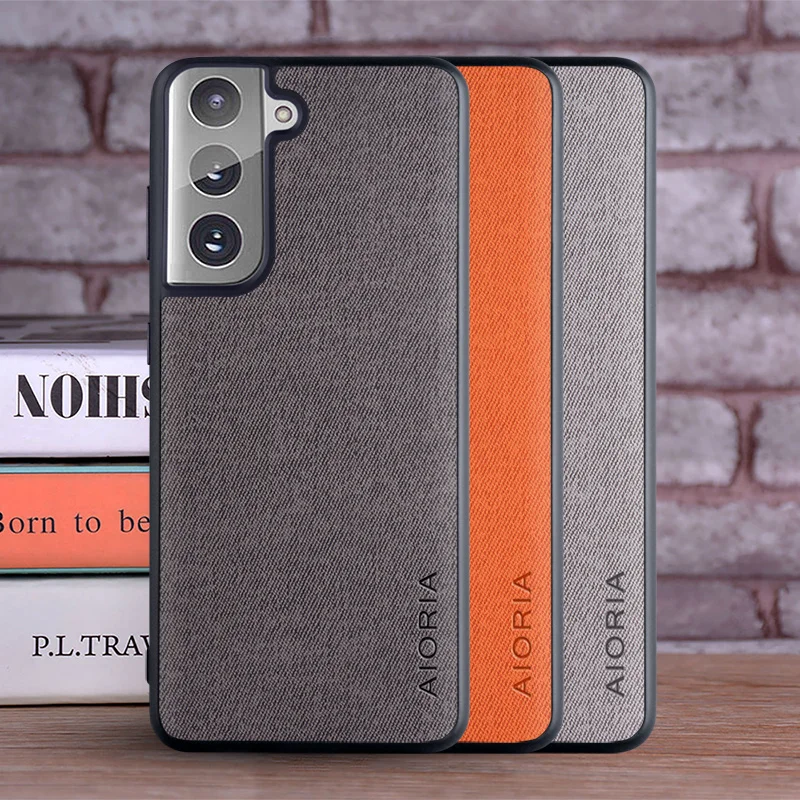 For Samsung S21 Case Cover Luxury Textile Leather Skin Soft TPU Hard PC Back Cover For Samsung S21 Plus Ultra Phone Coque
For Samsung S21 Case Cover Luxury Textile Leather Skin Soft TPU Hard PC Back Cover For Samsung S21 Plus Ultra Phone Coque