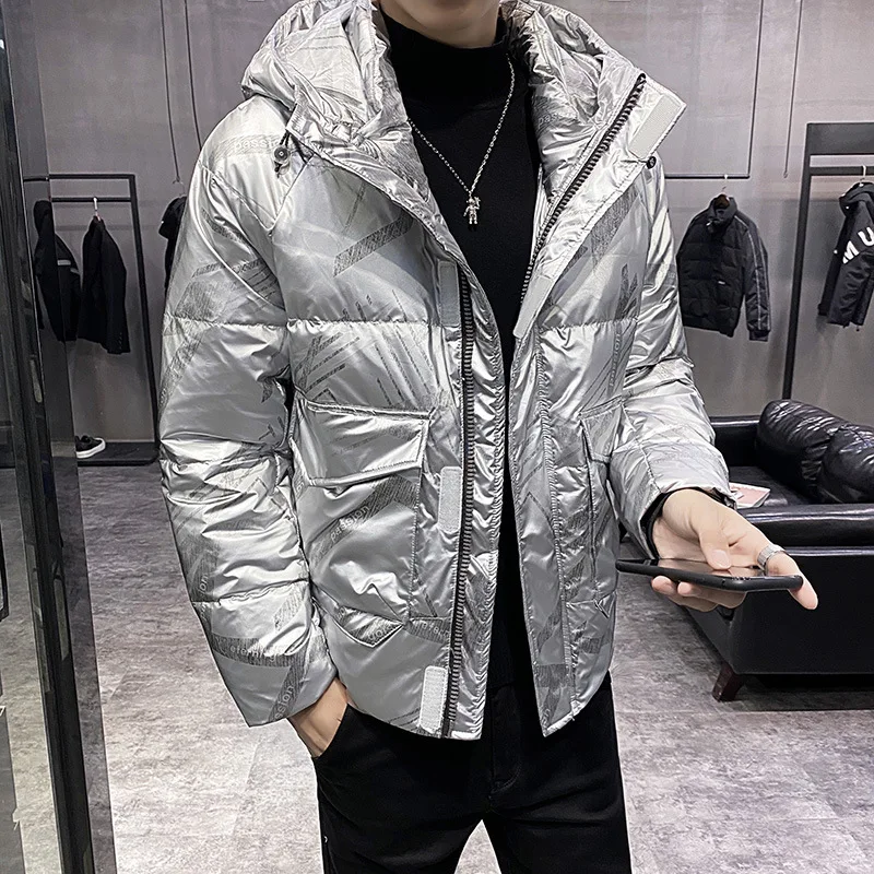 New Men's Down Coats Hooded Solid Color Zipper Glossy Thicken Warm Winter Wind-proof Fashion Persoanlity Male Parka
New Men's Down Coats Hooded Solid Color Zipper Glossy Thicken Warm Winter Wind-proof Fashion Persoanlity Male Parka
