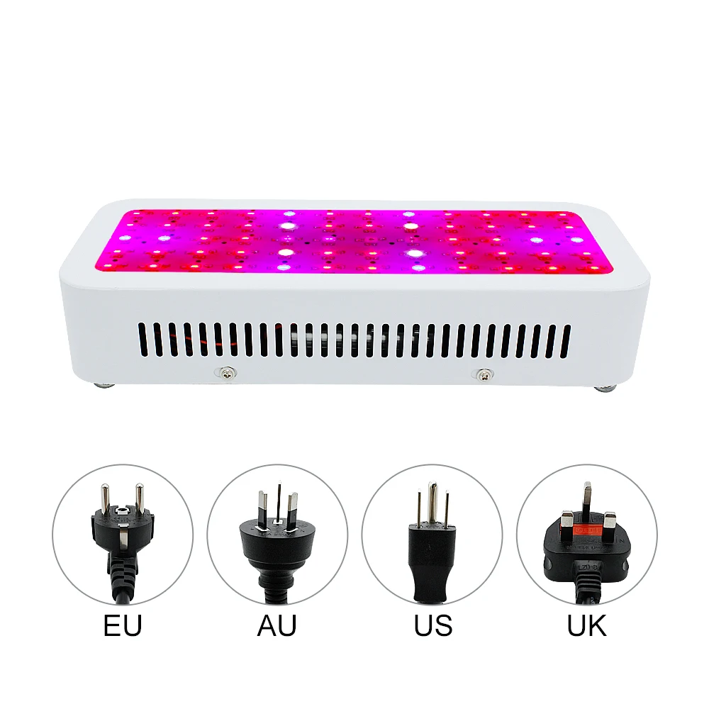 Aluminum 600W Double Chip LED Grow Lights EU US UK AU Plug AC 220V 110V Full Spectrum Hangable indoor plant flower growth Lamp
Aluminum 600W Double Chip LED Grow Lights EU US UK AU Plug AC 220V 110V Full Spectrum Hangable indoor plant flower growth Lamp