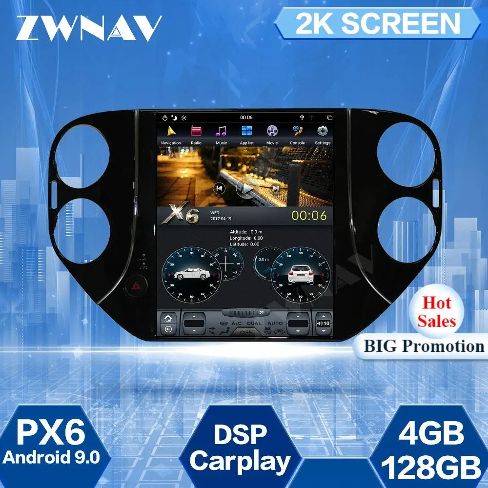128GB Tesla Screen For VW Volkswage Tiguan 2010 2011 2012 2013 2014 2015 2016 Android 9.0 Car Multimedia Player GPS Radio Stereo
128GB Tesla Screen For VW Volkswage Tiguan 2010 2011 2012 2013 2014 2015 2016 Android 9.0 Car Multimedia Player GPS Radio Stereo