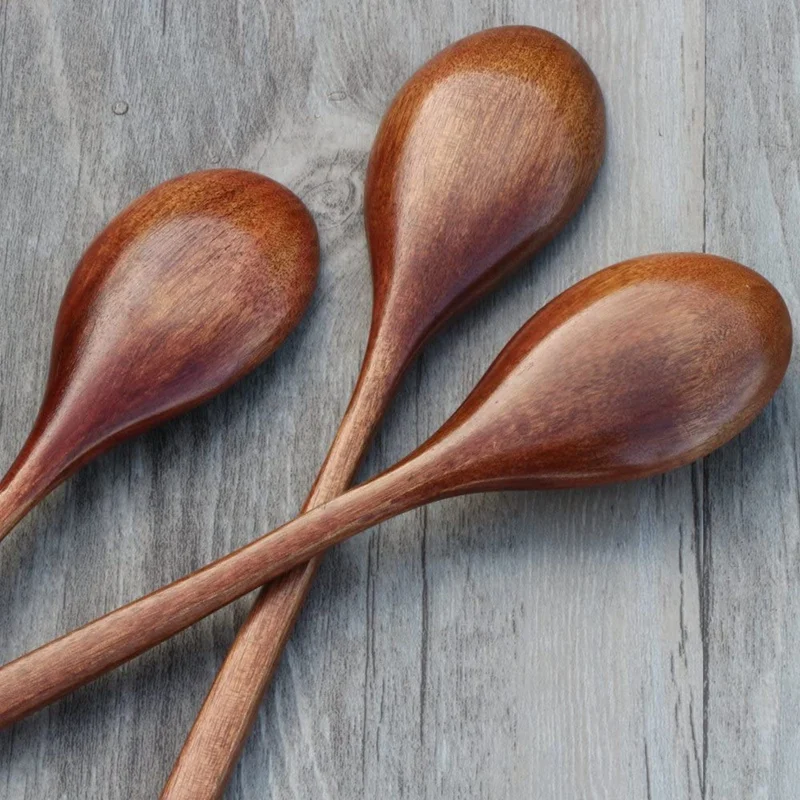 Wooden Spoons, 6 Pieces Wood Soup Spoons for Eating Mixing Stirring, Long Handle Spoon Kitchen Utensil
Wooden Spoons, 6 Pieces Wood Soup Spoons for Eating Mixing Stirring, Long Handle Spoon Kitchen Utensil