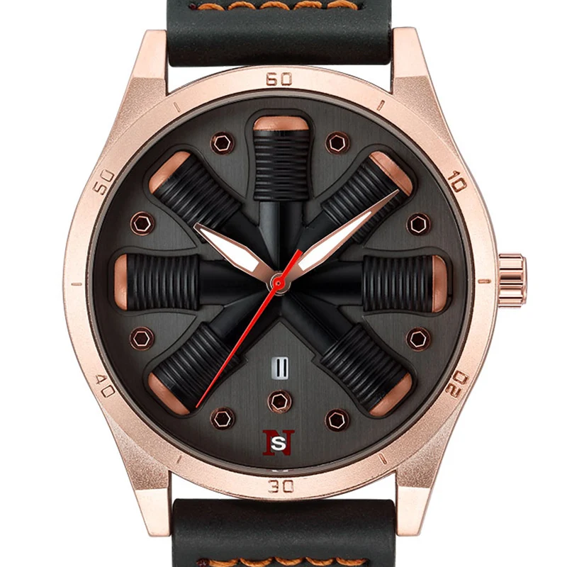 Часы наручные мужские с большим циферблатом, креативные спортивные в стиле милитари, с гравировкой авиатора, самолета, двигателя
Часы наручные мужские с большим циферблатом, креативные спортивные в стиле милитари, с гравировкой авиатора, самолета, двигателя