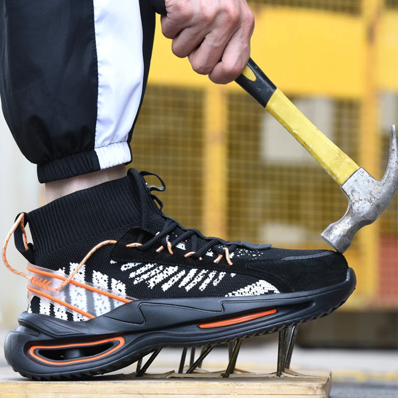 Fashion Male Safety Boots Socks Sneakers Work Boots Anti-puncture Anti-smash Safety Shoes Work Protective Shoes Steel Toe Boots
Fashion Male Safety Boots Socks Sneakers Work Boots Anti-puncture Anti-smash Safety Shoes Work Protective Shoes Steel Toe Boots