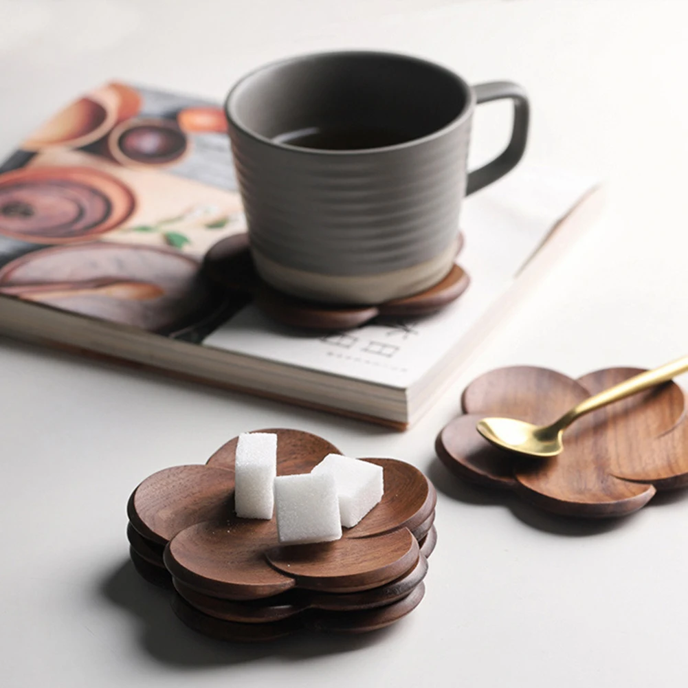 Durable Walnut Japanese Style Walnut Wood Coasters Placemats Decor Petal Heat Resistant Drink Mat Home Table Tea Coffee Cup Pad
Durable Walnut Japanese Style Walnut Wood Coasters Placemats Decor Petal Heat Resistant Drink Mat Home Table Tea Coffee Cup Pad