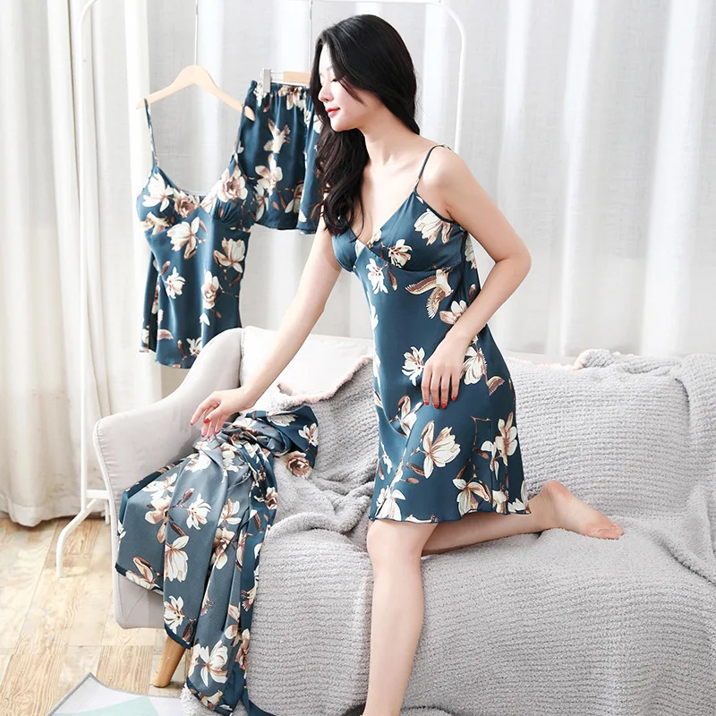 FZSLCYIYI Women 4Pcs Flower Printed Pijama Mujer Sexy Ladies Pyjama Sleepwear Female Pajama Sets Sleep Lounge Homewear
FZSLCYIYI Women 4Pcs Flower Printed Pijama Mujer Sexy Ladies Pyjama Sleepwear Female Pajama Sets Sleep Lounge Homewear
