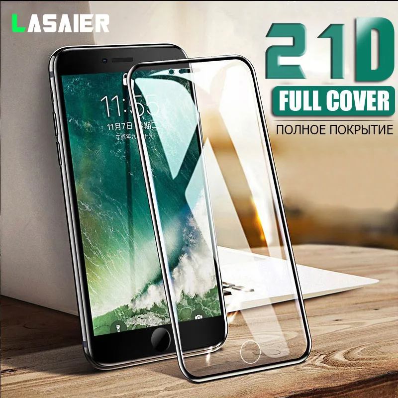 21D защитное закаленное стекло для iphone 6 7 5 s se 6s 8 plus XS max XR прозрачное Защитное