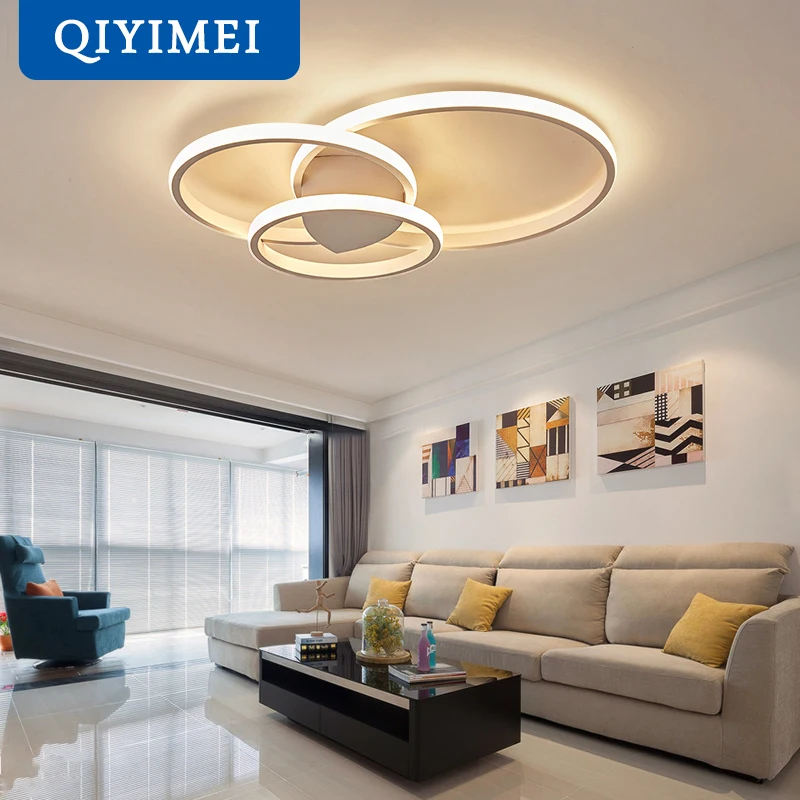 Modern Rings LED Chandeliers Lighting For Bedroom Living Room White Black Coffee Lights Fixture Lamps AC90-260V QIYAMEI
Modern Rings LED Chandeliers Lighting For Bedroom Living Room White Black Coffee Lights Fixture Lamps AC90-260V QIYAMEI