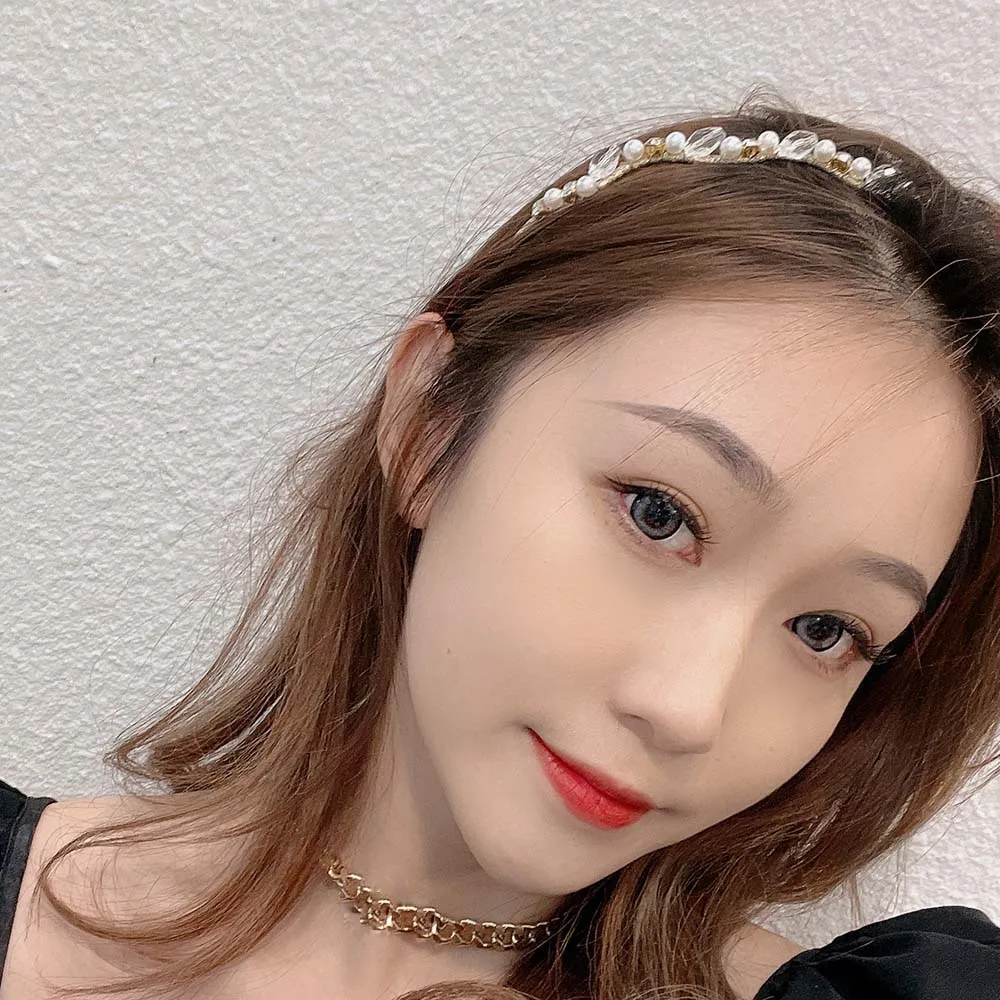 1PC Fashion Elegant Crystal Headbands Rhinestone Pearls Wave Hairbands Girls Headbands Tiara Hair Accessories
1PC Fashion Elegant Crystal Headbands Rhinestone Pearls Wave Hairbands Girls Headbands Tiara Hair Accessories