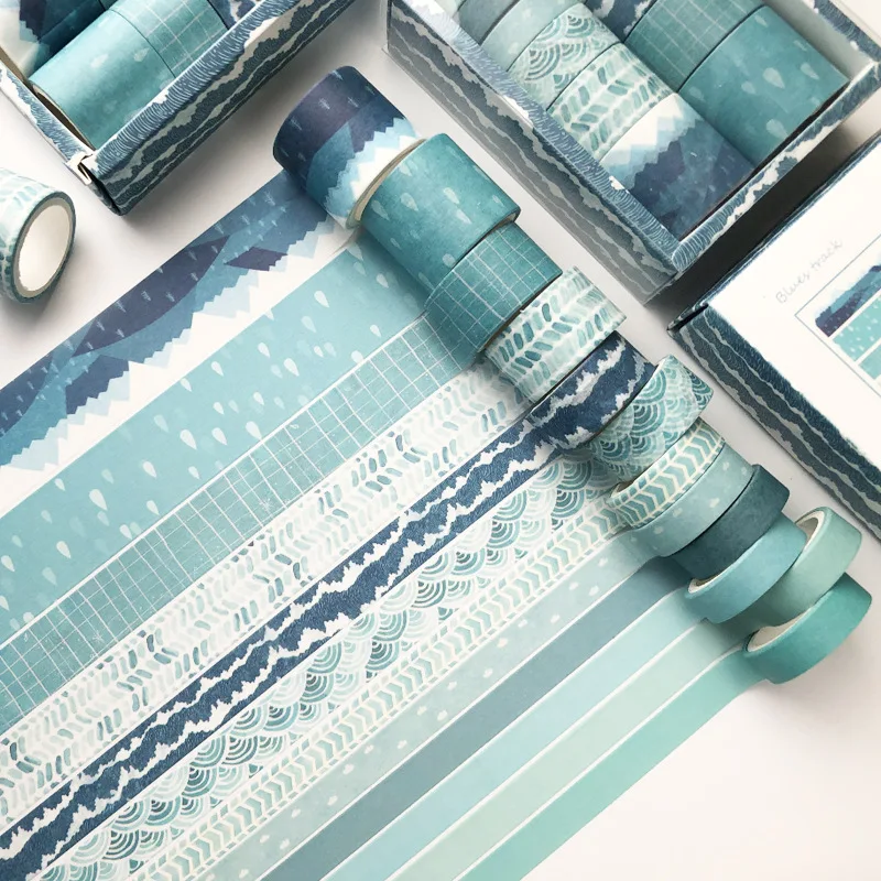 12 Rolls Washi Tape Set Blue Themed Decorative Colored Tape For Scrapbooking Journals Planners Diy Decor & Craft Supplies
12 Rolls Washi Tape Set Blue Themed Decorative Colored Tape For Scrapbooking Journals Planners Diy Decor & Craft Supplies