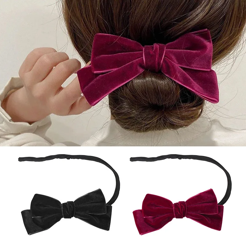 Velvet Bow Magic Hair Buns Donut Hair Maker Clip Hair Curler Fashion Women Girls DIY Hairstyle Headbands Tools Accessory NEW
Velvet Bow Magic Hair Buns Donut Hair Maker Clip Hair Curler Fashion Women Girls DIY Hairstyle Headbands Tools Accessory NEW