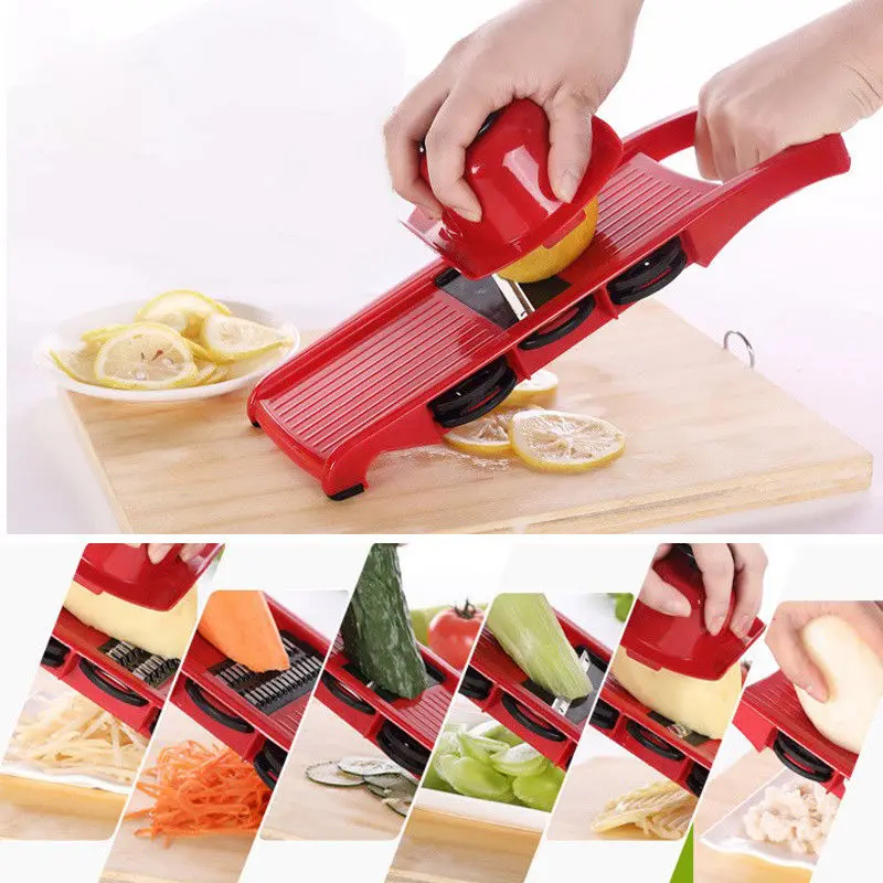 Upgrade Vegetable Cutter Multifunctional Mandoline Slicer Stainless Steel Blades Potato Fruit Peeler Carrot Grater Kitchen Tool
Upgrade Vegetable Cutter Multifunctional Mandoline Slicer Stainless Steel Blades Potato Fruit Peeler Carrot Grater Kitchen Tool