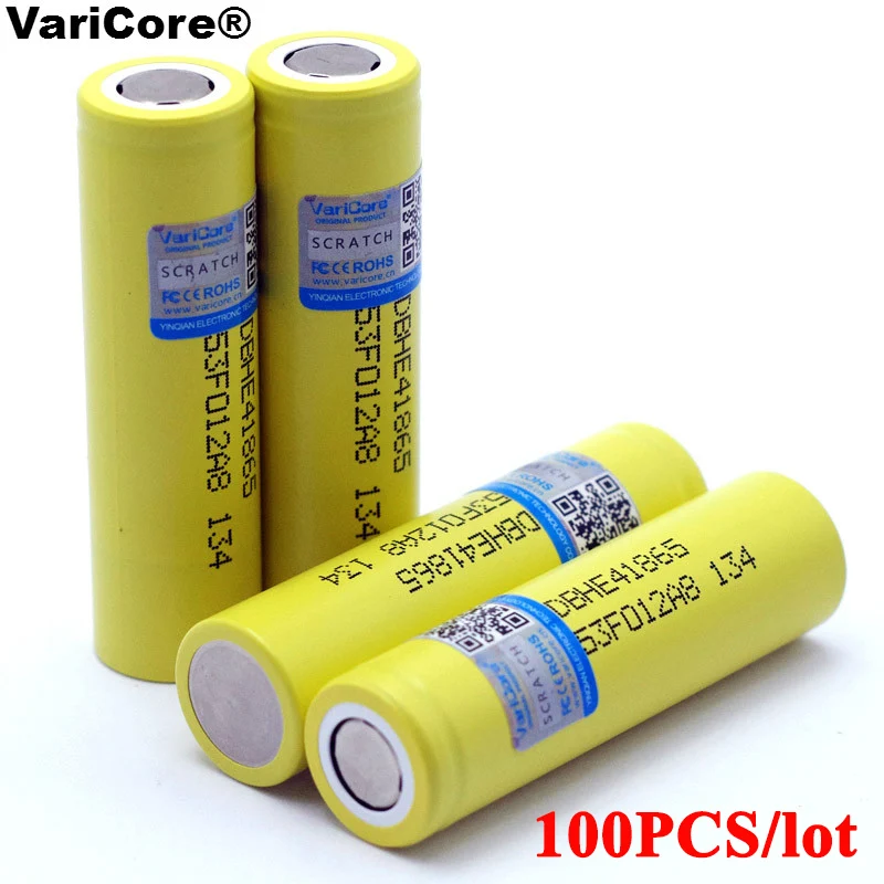 100 шт. оригинальный литий-ионный аккумулятор HE4 2500 мАч 18650 3,7 в перезаряжаемые батареи питания Макс 20A,35A разряд для электронной сигареты
100 шт. оригинальный литий-ионный аккумулятор HE4 2500 мАч 18650 3,7 в перезаряжаемые батареи питания Макс 20A,35A разряд для электронной сигареты