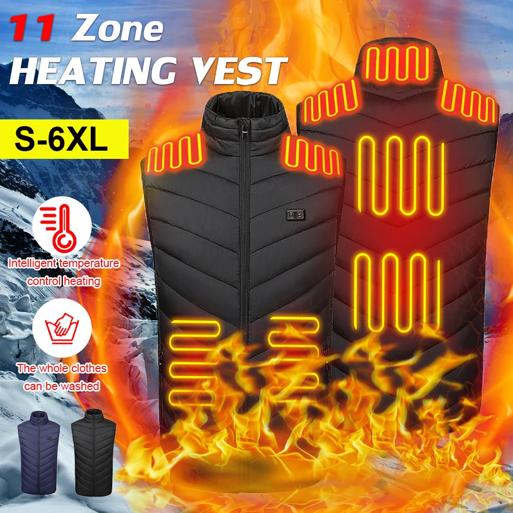 11 Heated Vest Jacket 3 Speed Adjustable Intelligent Electric Heating Thermal Warm Vest USB Charging Winter Warm Unisex Outdoor
11 Heated Vest Jacket 3 Speed Adjustable Intelligent Electric Heating Thermal Warm Vest USB Charging Winter Warm Unisex Outdoor