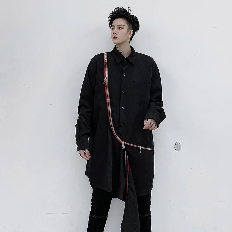 M-XXL!Mid-length shirt men's niche design trend loose bottoming shirt youth zipper decorative shirt 2020 autumn and winter.
M-XXL!Mid-length shirt men's niche design trend loose bottoming shirt youth zipper decorative shirt 2020 autumn and winter.