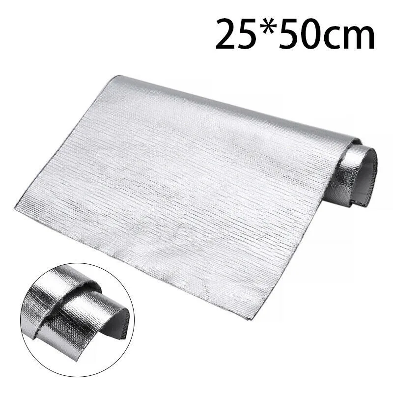 1.4mmThick Aluminum Fiber Muffler Cotton Car Auto Fender Heat Sound Insulation Mat 25*50cm For Shielding Exhaust Bonnet
1.4mmThick Aluminum Fiber Muffler Cotton Car Auto Fender Heat Sound Insulation Mat 25*50cm For Shielding Exhaust Bonnet