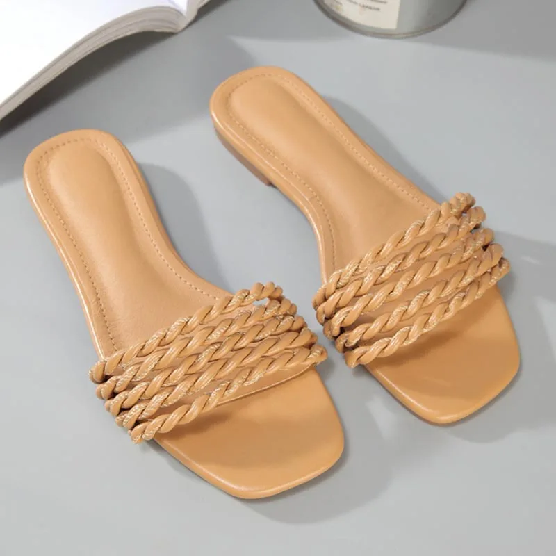 Summer Women Sandals Gladiator Slip on Sandals For Women Shoes Female Soft Beach Shoes Weave Slipper Plus Size Zapatos De Mujer
Summer Women Sandals Gladiator Slip on Sandals For Women Shoes Female Soft Beach Shoes Weave Slipper Plus Size Zapatos De Mujer