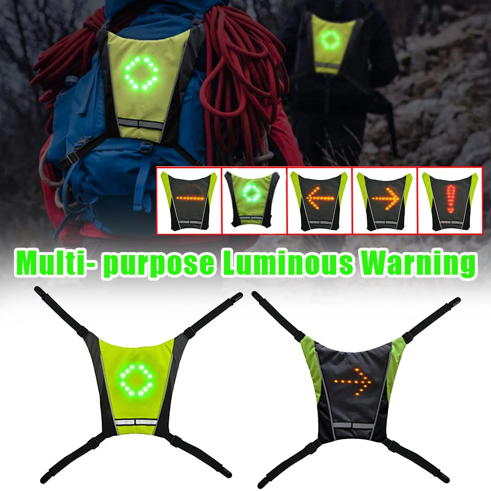 Cycling LED Signal Vest Bike Safety Wireless Turn Signal Light Riding Running Lighting Vest Safety Reflective Warning Vests
Cycling LED Signal Vest Bike Safety Wireless Turn Signal Light Riding Running Lighting Vest Safety Reflective Warning Vests