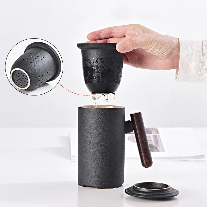 

Китайский Путешествия Чайный набор кунг-фу черный Керамика Портативный фарфоровый чайный сервиз Gaiwan чайные чашки чай горшок для офиса