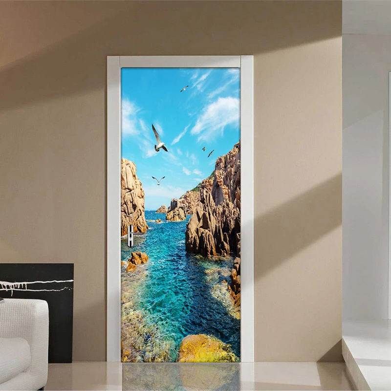 Nature Seascape 3D Photo Wallpaper Murals Modern Pvc Self-Adhesive Door Sticker Wall Mural Papel De Parede Living Room Decor 
Nature Seascape 3D Photo Wallpaper Murals Modern Pvc Self-Adhesive Door Sticker Wall Mural Papel De Parede Living Room Decor