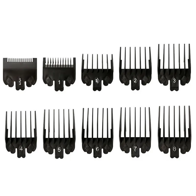 10 Pcs/set Professional Oil Head Electric Clippers Caliper Limit Comb Hair Clipper Tooth Guides Combs Cutting Tool G99E
10 Pcs/set Professional Oil Head Electric Clippers Caliper Limit Comb Hair Clipper Tooth Guides Combs Cutting Tool G99E