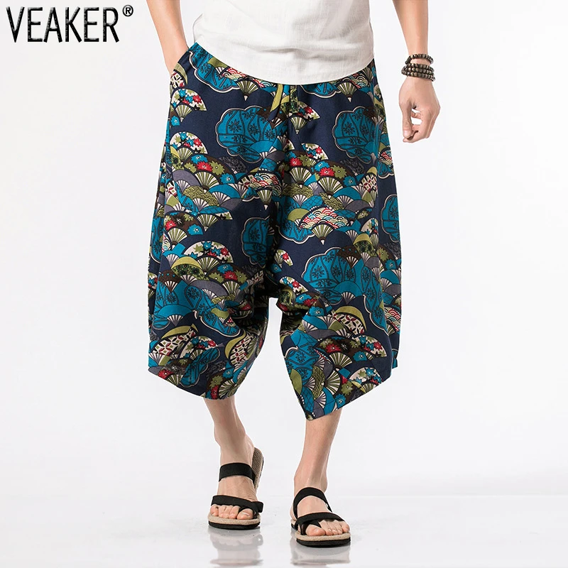 2022 New Men's Summer Cotton Linen Loose Pants Male Casual Baggy Pants Chinese Style Floral Printed Harem Pants M-5XL
2022 New Men's Summer Cotton Linen Loose Pants Male Casual Baggy Pants Chinese Style Floral Printed Harem Pants M-5XL