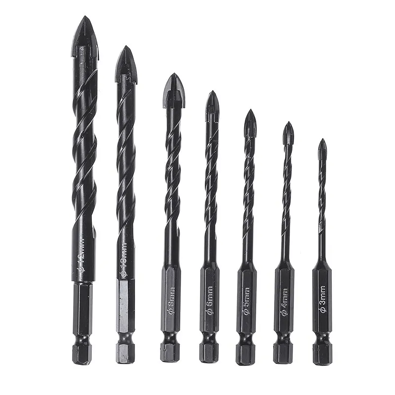 7 PCS Multifunctional Drill Bits For Porcelain Ceramic Brick Wall Glass Plastic Wood Punching Hole Working Set 3/4/5/6/8/10/12mm
7 PCS Multifunctional Drill Bits For Porcelain Ceramic Brick Wall Glass Plastic Wood Punching Hole Working Set 3/4/5/6/8/10/12mm