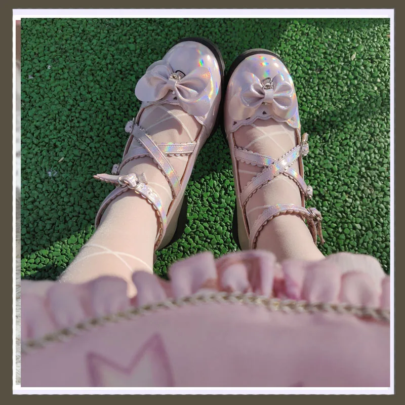 Kawaii Japanese JK Cute Lolita Shoes Mary Jane Girl Sweet Heart Bow Buckle Cross-Tied Shoe Anime Cosplay Round Head Shoes
Kawaii Japanese JK Cute Lolita Shoes Mary Jane Girl Sweet Heart Bow Buckle Cross-Tied Shoe Anime Cosplay Round Head Shoes