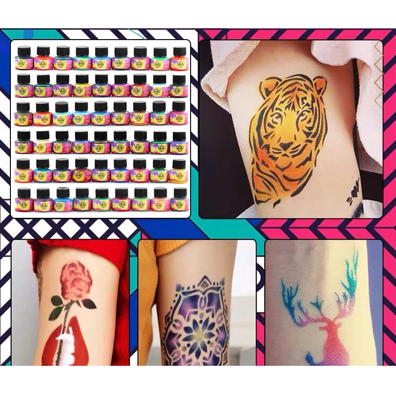 Professional 5ml Color Mixing Tattoo Ink Semi Permanent Natural Plant Pigment Makeup Tattoo Painting Supply for Body Beauty Art 
Professional 5ml Color Mixing Tattoo Ink Semi Permanent Natural Plant Pigment Makeup Tattoo Painting Supply for Body Beauty Art
