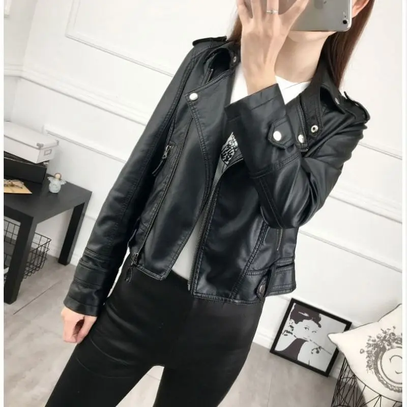 Укороченные топы из искусственной кожи, мотоциклетные куртки в стиле панк, повседневные приталенные осенние пальто с длинным рукавом, верх...
Укороченные топы из искусственной кожи, мотоциклетные куртки в стиле панк, повседневные приталенные осенние пальто с длинным рукавом, верх...