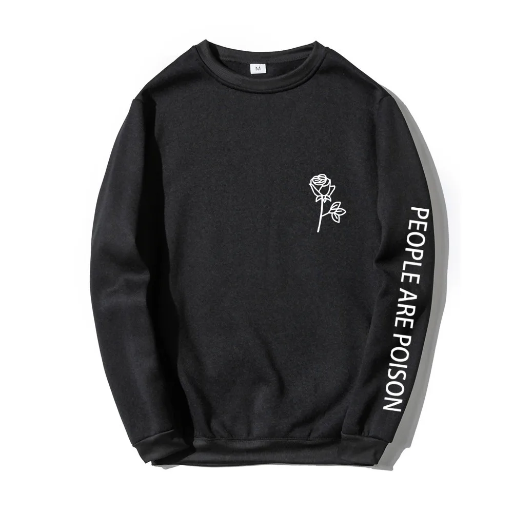 Autumn Winter Men's Rose Letter Print Sweatshirts Male Leisure Harajuku Tops Fashion Pullover
Autumn Winter Men's Rose Letter Print Sweatshirts Male Leisure Harajuku Tops Fashion Pullover