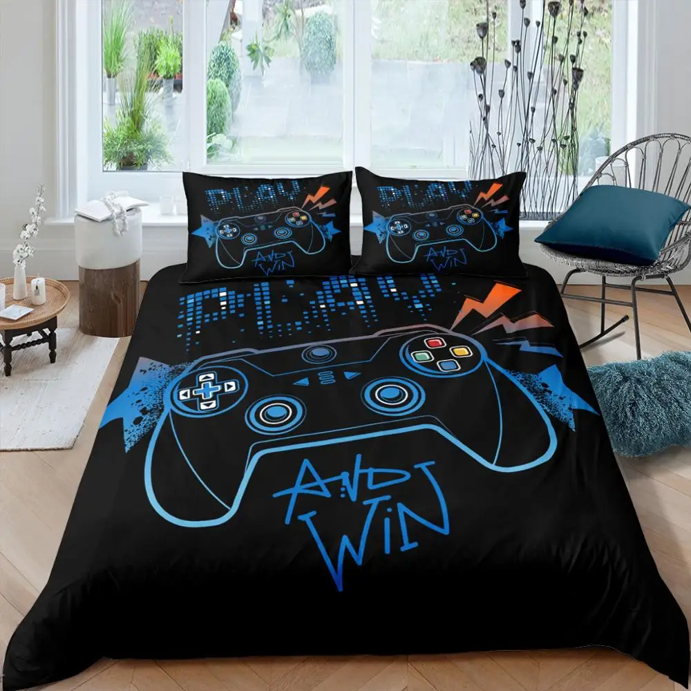 3d Digital Gamer Printing Bedding Set Cartoon Quilt Cover With Pillowcases Cute Bed Set For Teens Boys 2/3pcs US/EU/AU Size
3d Digital Gamer Printing Bedding Set Cartoon Quilt Cover With Pillowcases Cute Bed Set For Teens Boys 2/3pcs US/EU/AU Size