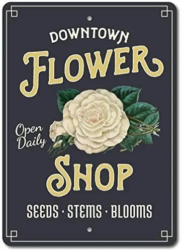 Vintage Retro Metal Tin Sign Flower Shop Sign,Florist Flower Lover Garage Club Hotel Wall Decor- -Tin Sign 12x16 inch
Vintage Retro Metal Tin Sign Flower Shop Sign,Florist Flower Lover Garage Club Hotel Wall Decor- -Tin Sign 12x16 inch