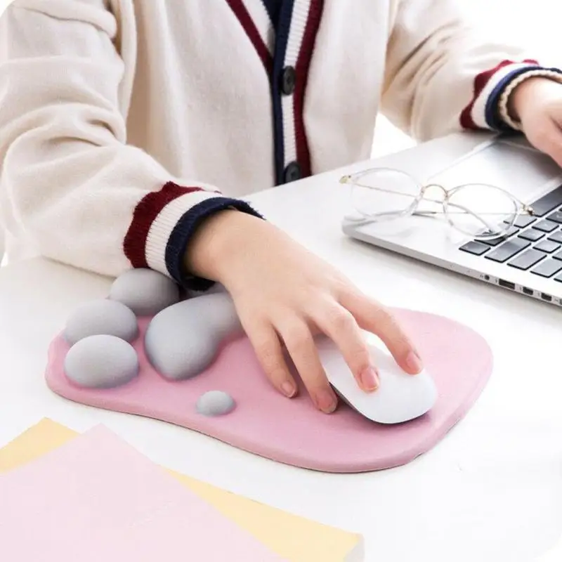 Cat Paw Mouse Pad with Wrist Support Cartoon Cute Cats Paw Soft Silicone Rests Wrist Cushion Fashion Rest Comfort Mouse Pats
Cat Paw Mouse Pad with Wrist Support Cartoon Cute Cats Paw Soft Silicone Rests Wrist Cushion Fashion Rest Comfort Mouse Pats